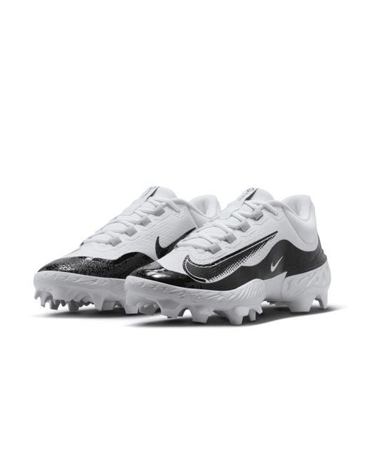 Nike Alpha Huarache Elite 4 Low Mcs Baseball Cleats in White for