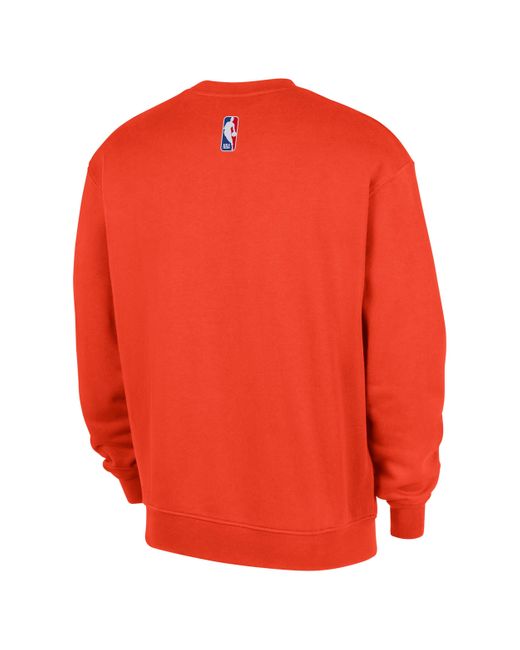 nike essential crew sweatshirt orange