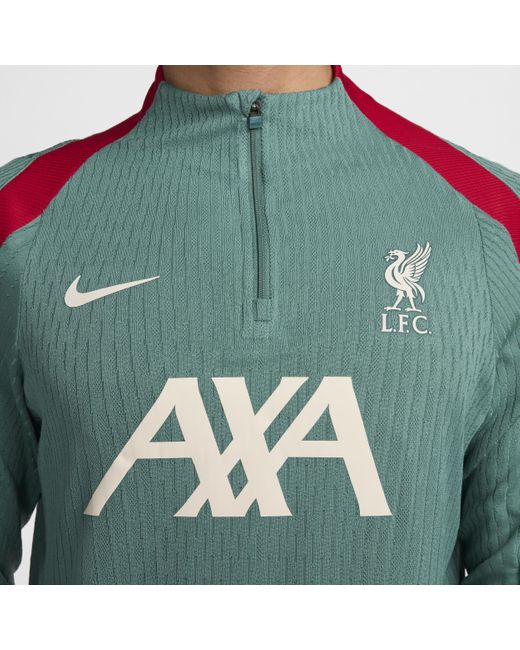 Nike Green Liverpool F.C. Strike Elite Dri-Fit Adv Football Knit Drill Top for men