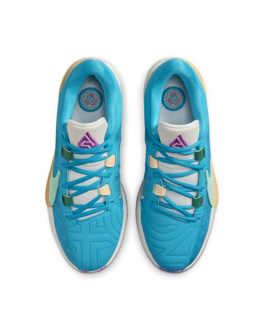 Scarpa da basket giannis freak 5 di Nike in Blue