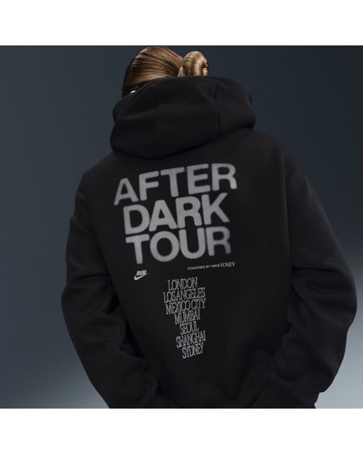 Nike Black After Dark Tour Oversized Graphic Hoodie