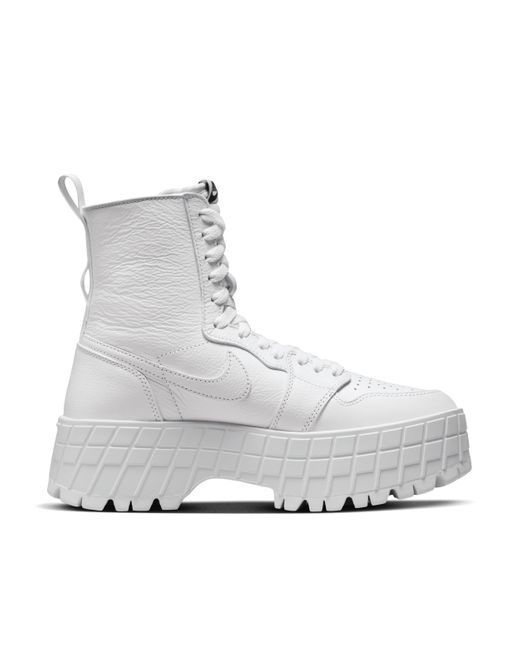 Nike Gray Air Jordan 1 Brooklyn Boot