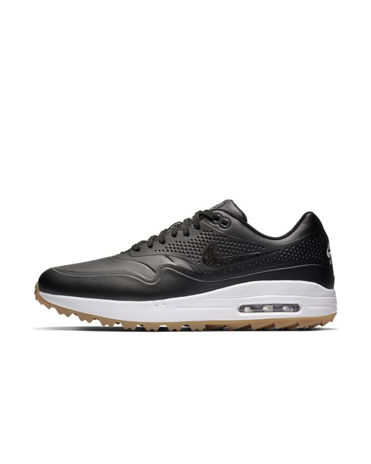 Nike Air Max 1g Golf Shoe in Black for Men | Lyst UK