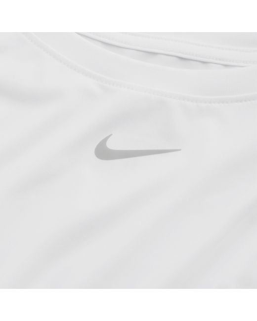 Nike White One Classic Dri-fit Cropped Tank Top
