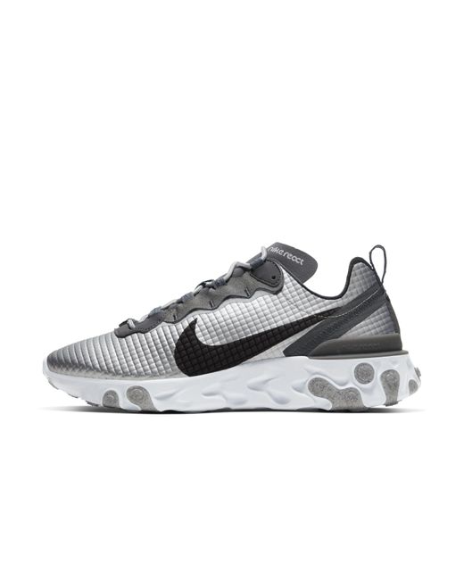 Nike Metallic React Element 55 Premium Shoe Grey for men