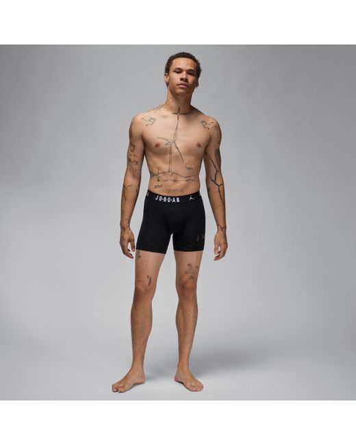Nike Blue Dri-Fit Cotton Essentials Flight Boxer Briefs (2-Pack) for men