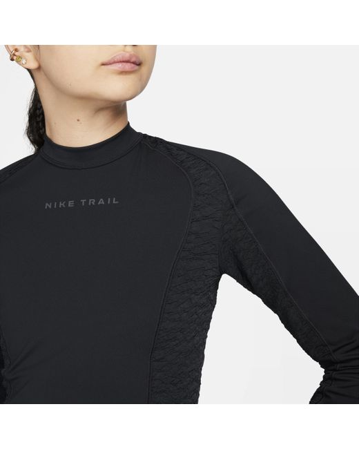 Nike Black Trail Dri-fit Long-sleeve Running Top