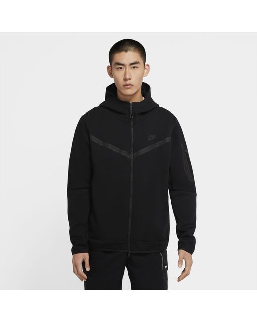 Nike Sportswear Tech Fleece Full-zip Hoodie Black for Men | Lyst Australia