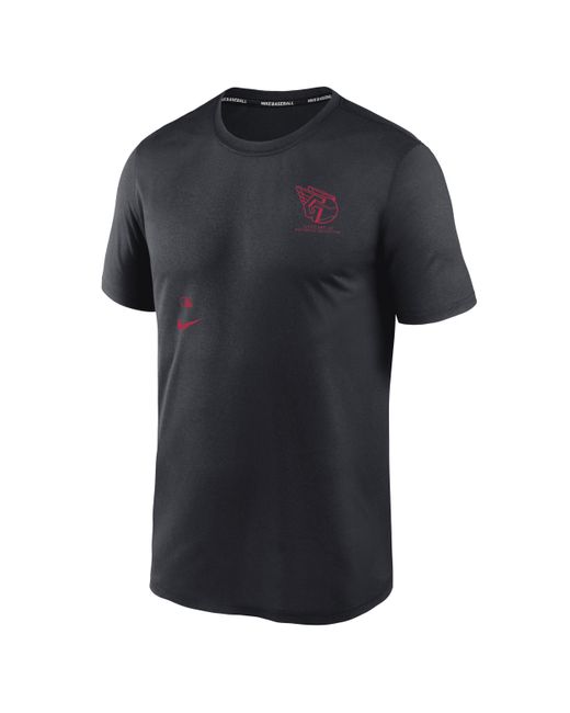 Nike Black Cleveland Guardians Authentic Collection Early Work Men's Dri-fit Mlb T-shirt for men