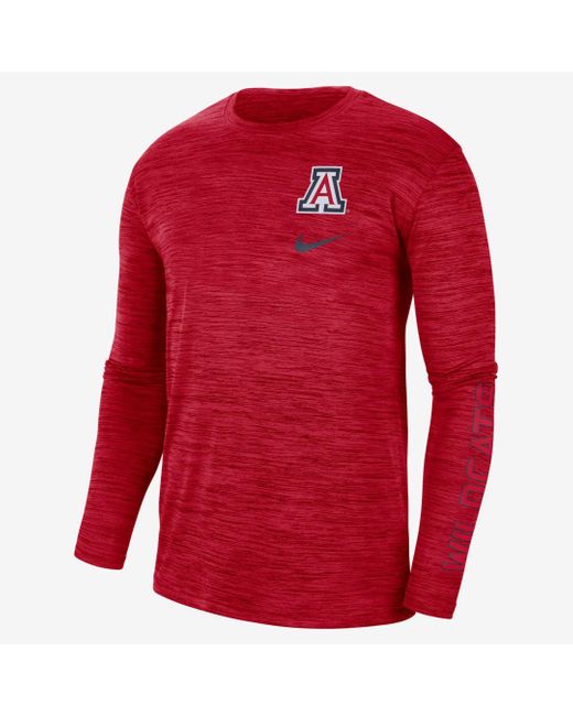 Nike College Legend Long-sleeve Graphic T-shirt in University Red (Red ...