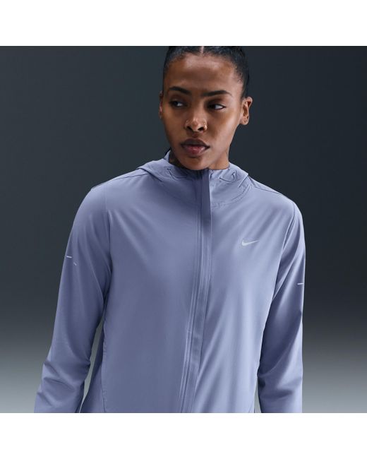 Nike Blue Swift Repel Packable Running Jacket