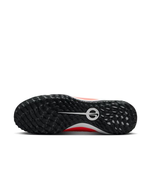 Nike Red Tiempo Legend 10 Pro Turf Low-Top Soccer Shoes for men