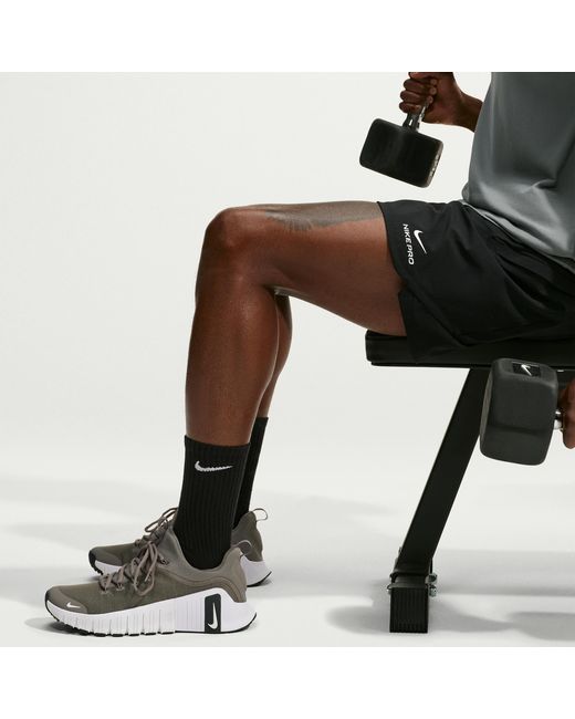 Nike Black Everyday Cushioned Training Crew Socks for men