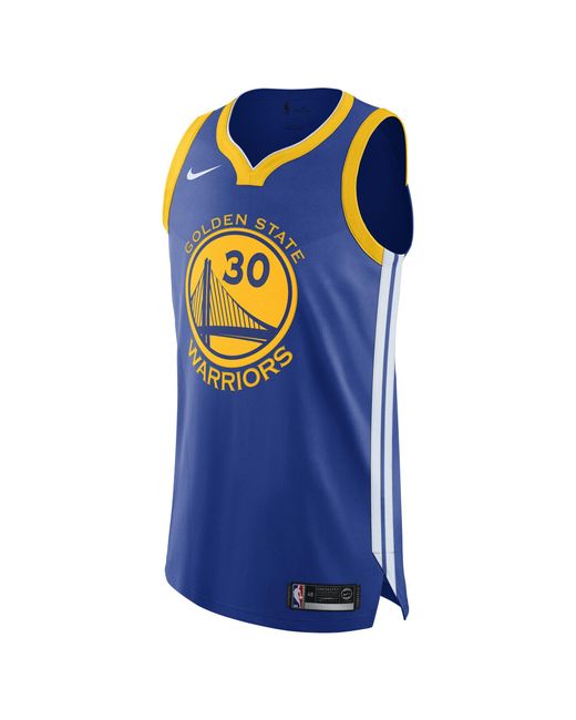 Nike Blue Stephen Curry Icon Edition Authentic Jersey (golden State Warriors) Men's Nba Connected Jersey for men