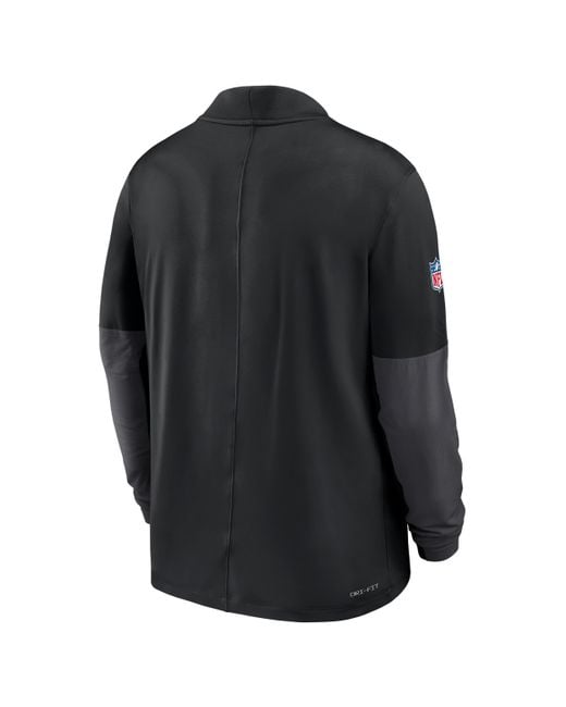 Nike Black New Orleans Saints Feel The Pressure Dri-Fit Nfl 1/2-Zip Top for men