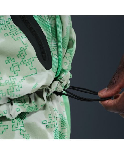 Nike Green Tech Dri-Fit Woven Camo Windrunner Jacket for men