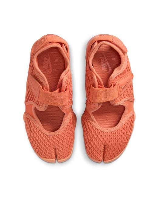 Nike Orange Air Rift Shoes