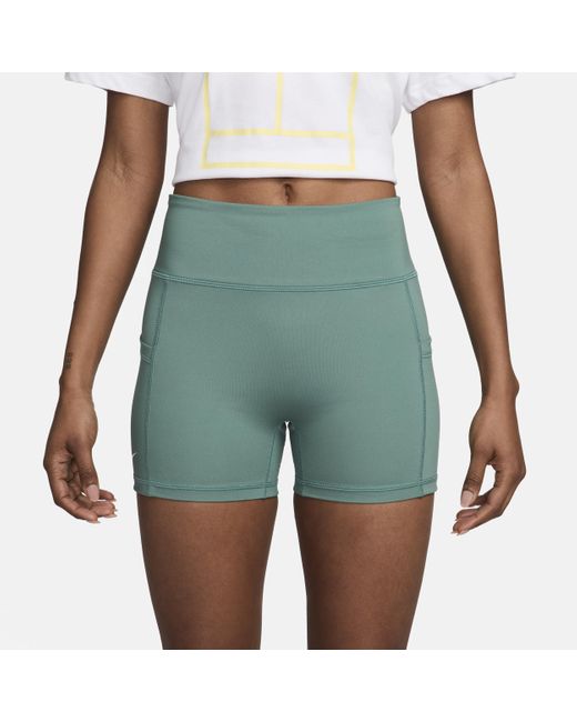 Nike Blue Court Advantage Dri-fit Tennis Shorts Polyester