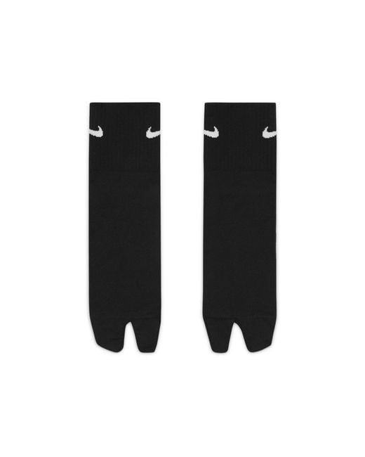 Nike Black Everyday Plus Lightweight Ankle Split-Toe Socks