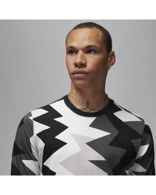 Nike Jordan Flight Mvp Long-sleeve T-shirt in Grey for Men | Lyst UK