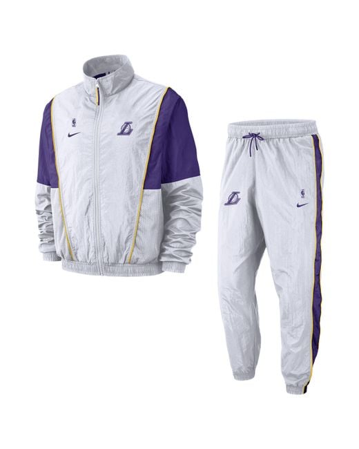 Nike White Los Angeles Lakers Nba Tracksuit for men