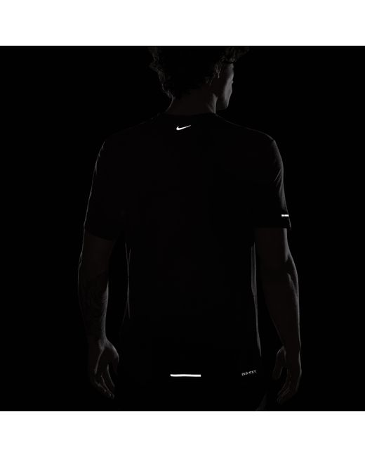 Nike Black Rise 365 Running Division Dri-fit Running Top for men