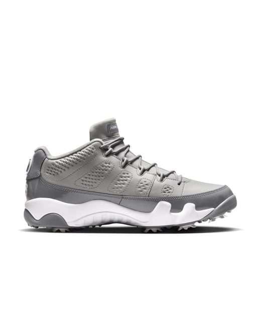Nike Air Jordan 9 G Golfschoenen in het Gray