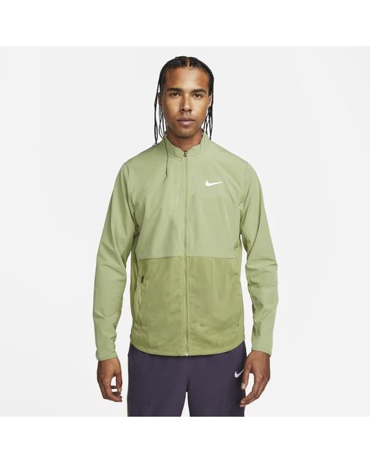 Nike Synthetic Court Advantage Tennis Jacket in Green for Men | Lyst