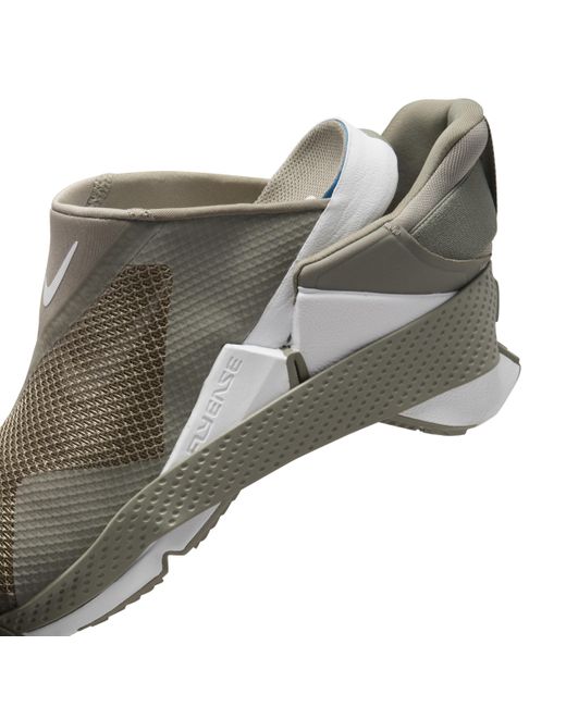 Nike Go Flyease Easy On Off Shoes in Gray Lyst