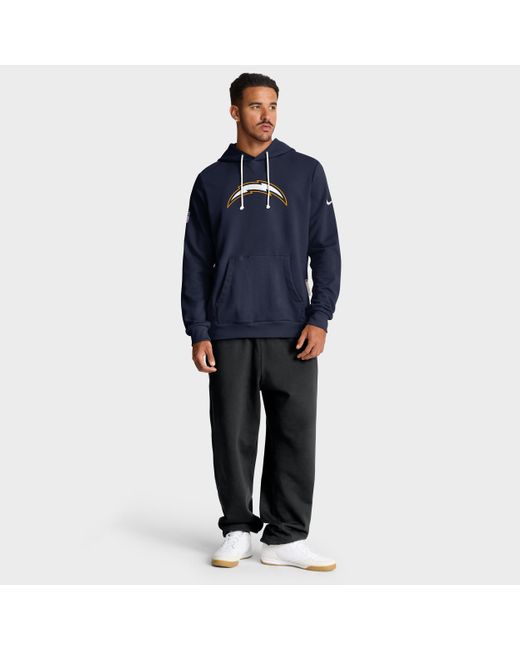 Nike Blue Los Angeles Chargers Alt Offensive Set Play Sideline Dri-Fit Nfl Pullover Hoodie for men
