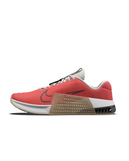 Nike Red Metcon 9 By You Custom Workout Shoes for men