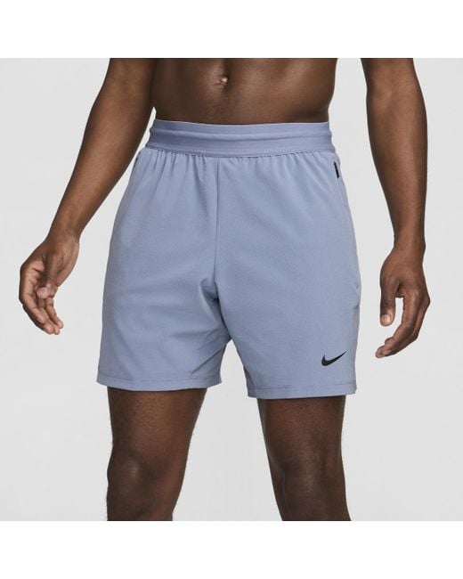 Nike Blue Flex Rep 4.0 Dri-fit 18cm (approx.) Unlined Fitness Shorts 50% Recycled Polyester for men