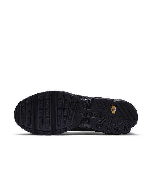 Nike Black Air Max Plus 3 Shoes Leather for men