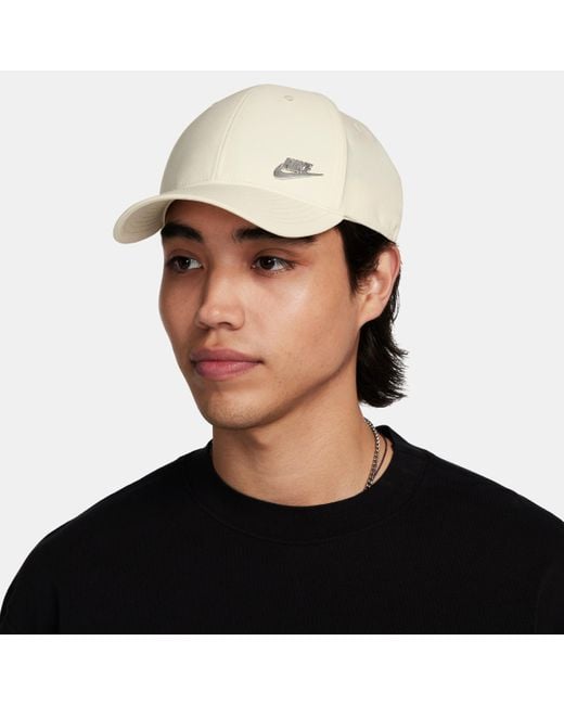 Nike Black Dri-Fit Club Structured Metal Logo Cap