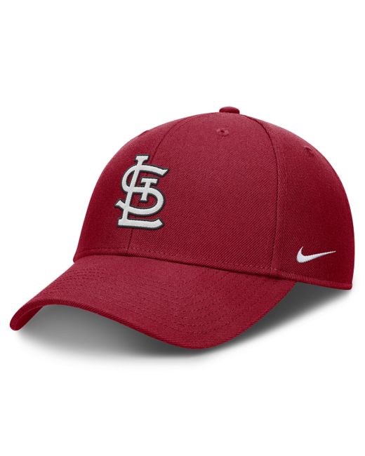 Nike Red Washington Nationals Evergreen Club Dri-fit Mlb Adjustable Hat for men