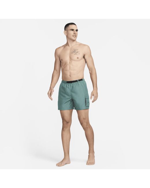 Nike Blue Swim Voyage 5" Volley Shorts for men