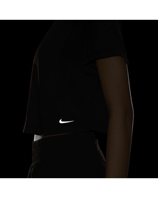 Nike Black One Classic Breathe Dri-fit Short-sleeve Top Polyester