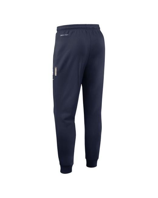 Nike Blue Denver Broncos Ground Game Sideline Dri-Fit Nfl Taper Pants for men