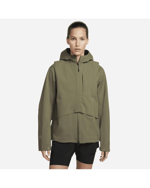 Nike Storm-fit Run Division Full-zip Hooded Jacket in Green | Lyst