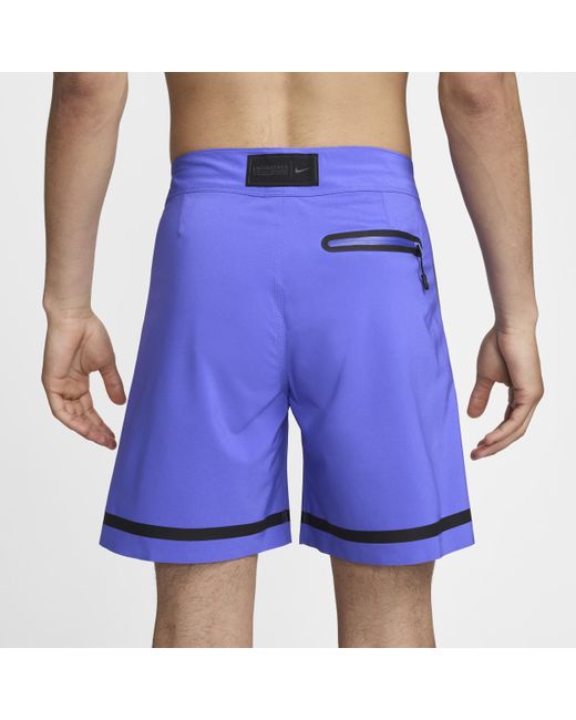 Nike Blue Swim Fadeaway 7" Board Shorts for men