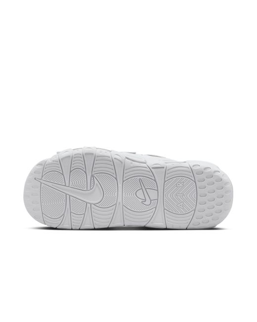 Nike Gray Air More Uptempo Slides for men