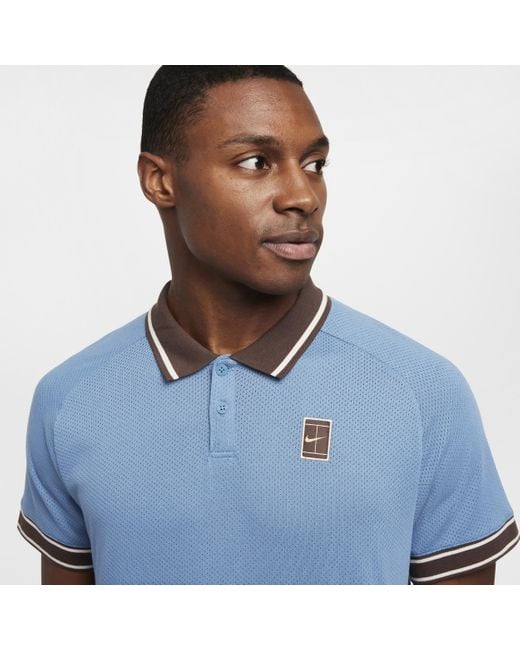 Nike Court Heritage Tennis Polo in Blue for Men Lyst UK