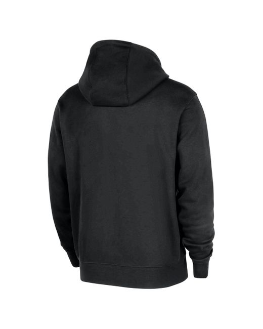 Nike Black Portland Trail Blazers Club Nba Practice Pullover Hoodie for men