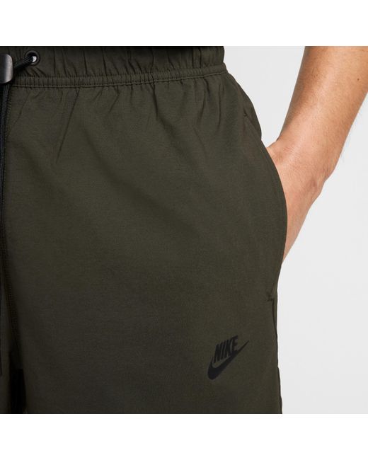 nike woven shorts olive green