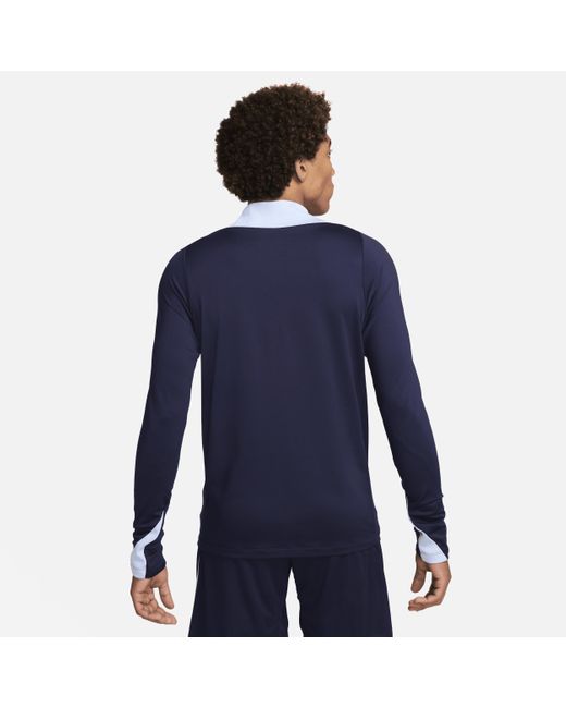 Nike Blue Fff Strike Dri-fit Football Drill Top 50% Recycled Polyester for men