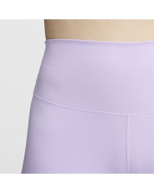 Shorts da ciclista 13 cm a vita alta one rib di Nike in Purple