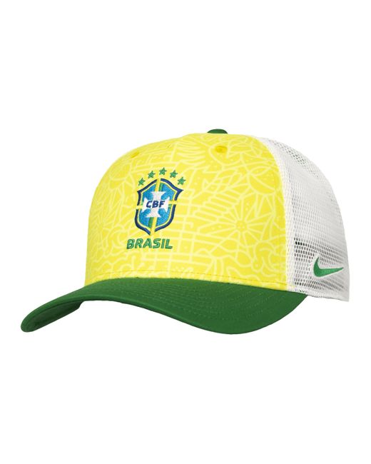 Nike Yellow Brazil Soccer Trucker Cap
