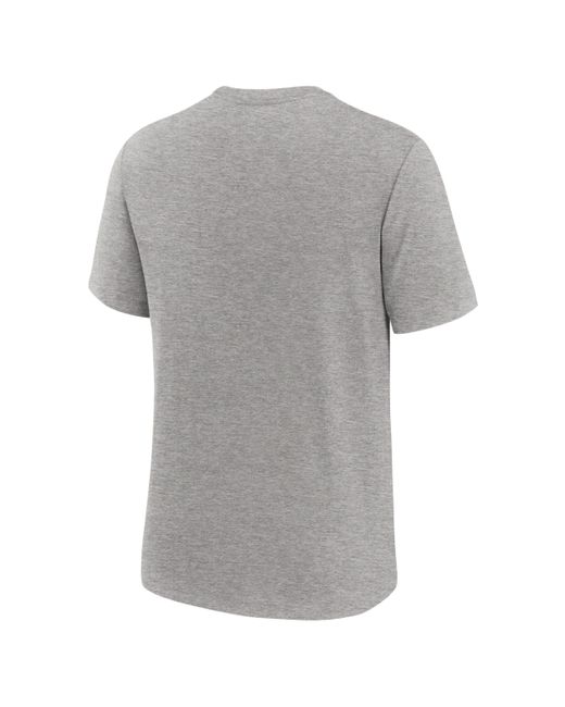 Nike Gray North Carolina Legacy Arch College T-Shirt for men