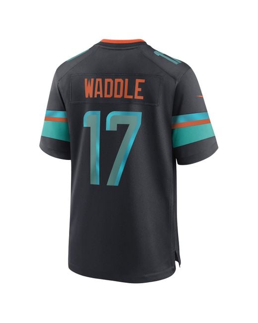Nike Blue Jaylen Waddle Miami Dolphins Rivalries Collection Menâ Nfl Game Jersey for men