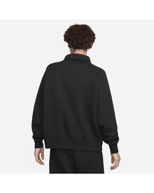 Nike Tech Fleece Reimagined Top Met Halflange Rits in het Black voor heren
